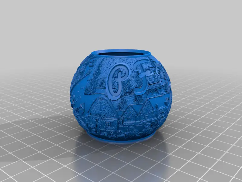Winter themed Lanterns for IKEA LED candles //Ladovská zima - lithophane na led svíčku + PF 2022// — modelo 3D