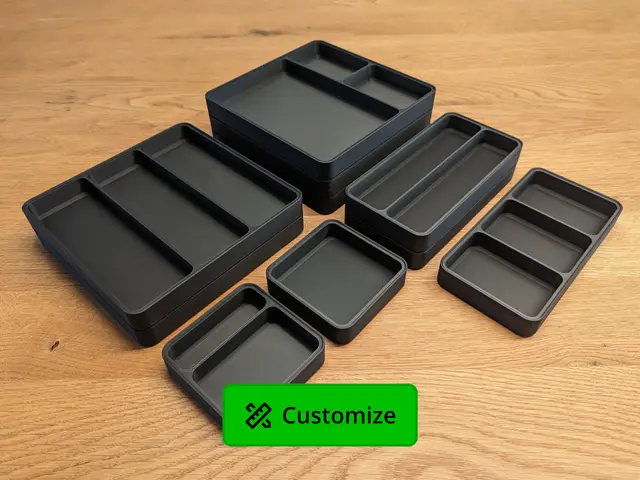 Parametric Sorting Tray — modelo 3D