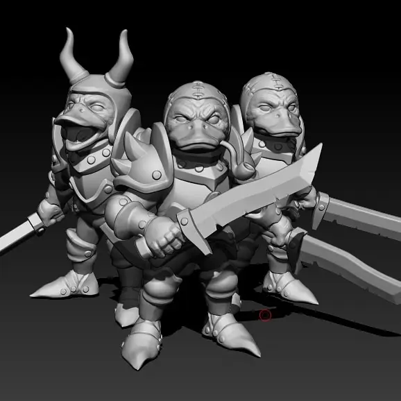 Duck warrior bundle Presupported — modelo 3D