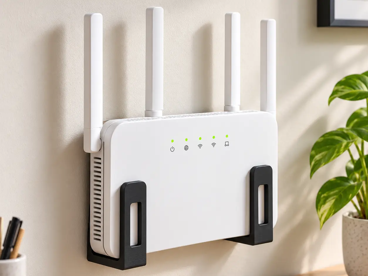 Universal Wi-Fi Router Wall Mount Brackets — modelo 3D