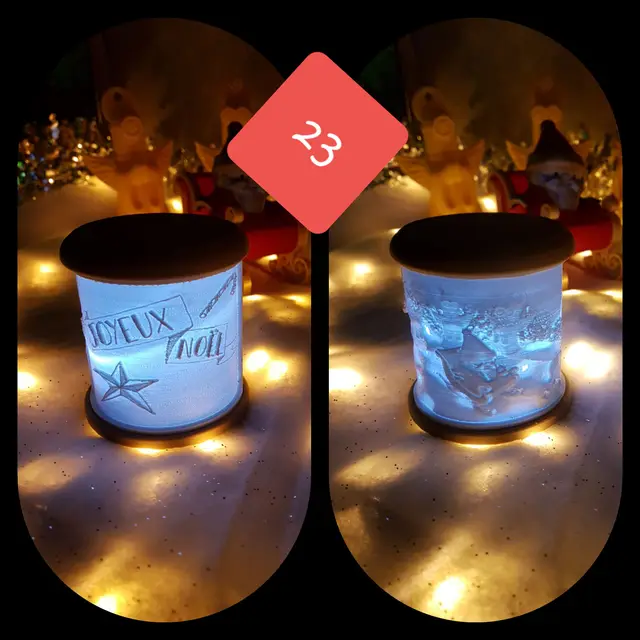 Photophore lithophanie DIY — modelo 3D