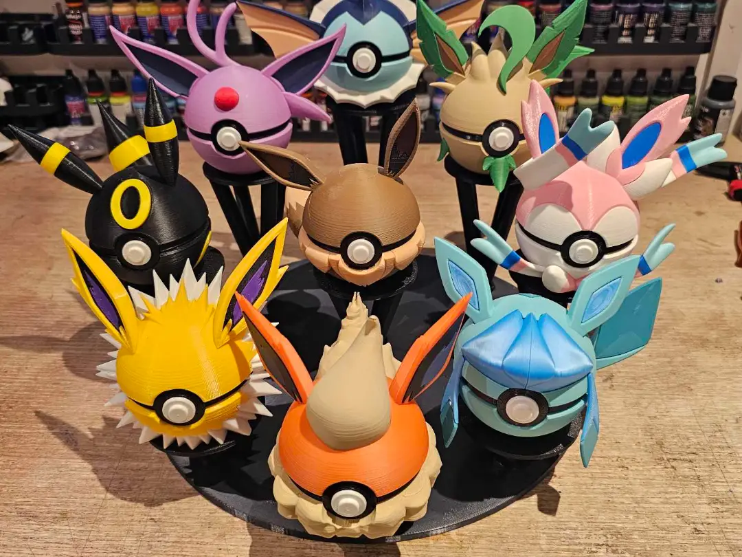 plate-forme 9 pokeballs — modelo 3D