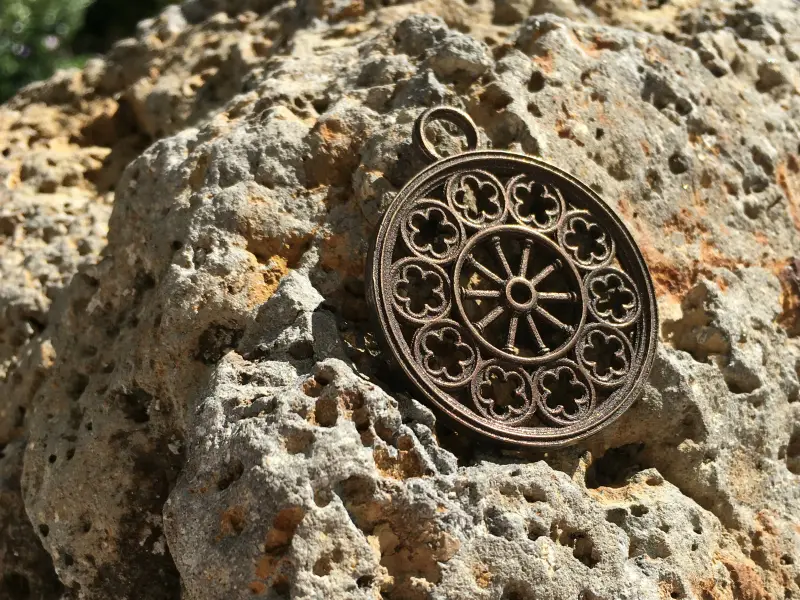 Rose Window Pendant — modelo 3D