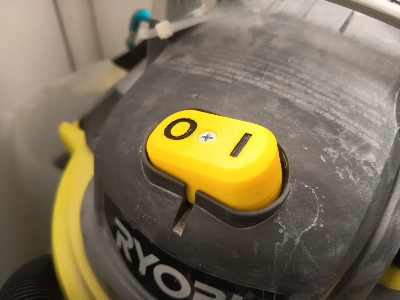 Ryobi vacuum 20L wet and dry Button — modelo 3D