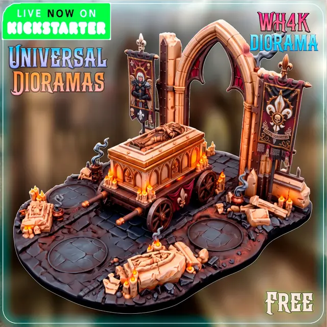 FREE 3D Printable Sacred Procession Diorama – 40 Universal Dioramas 15 — modelo 3D