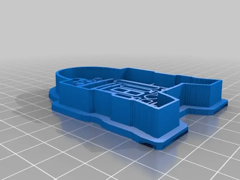 Star Wars R2D2 cookie cutter — modelo 3D