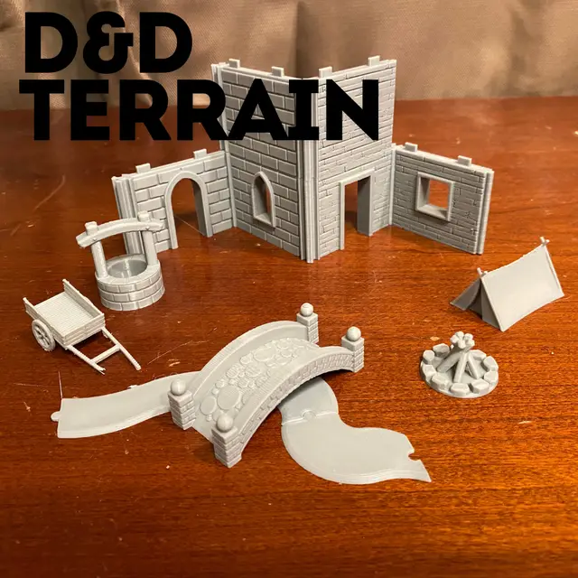 D&D Fantasy Terrain — modelo 3D