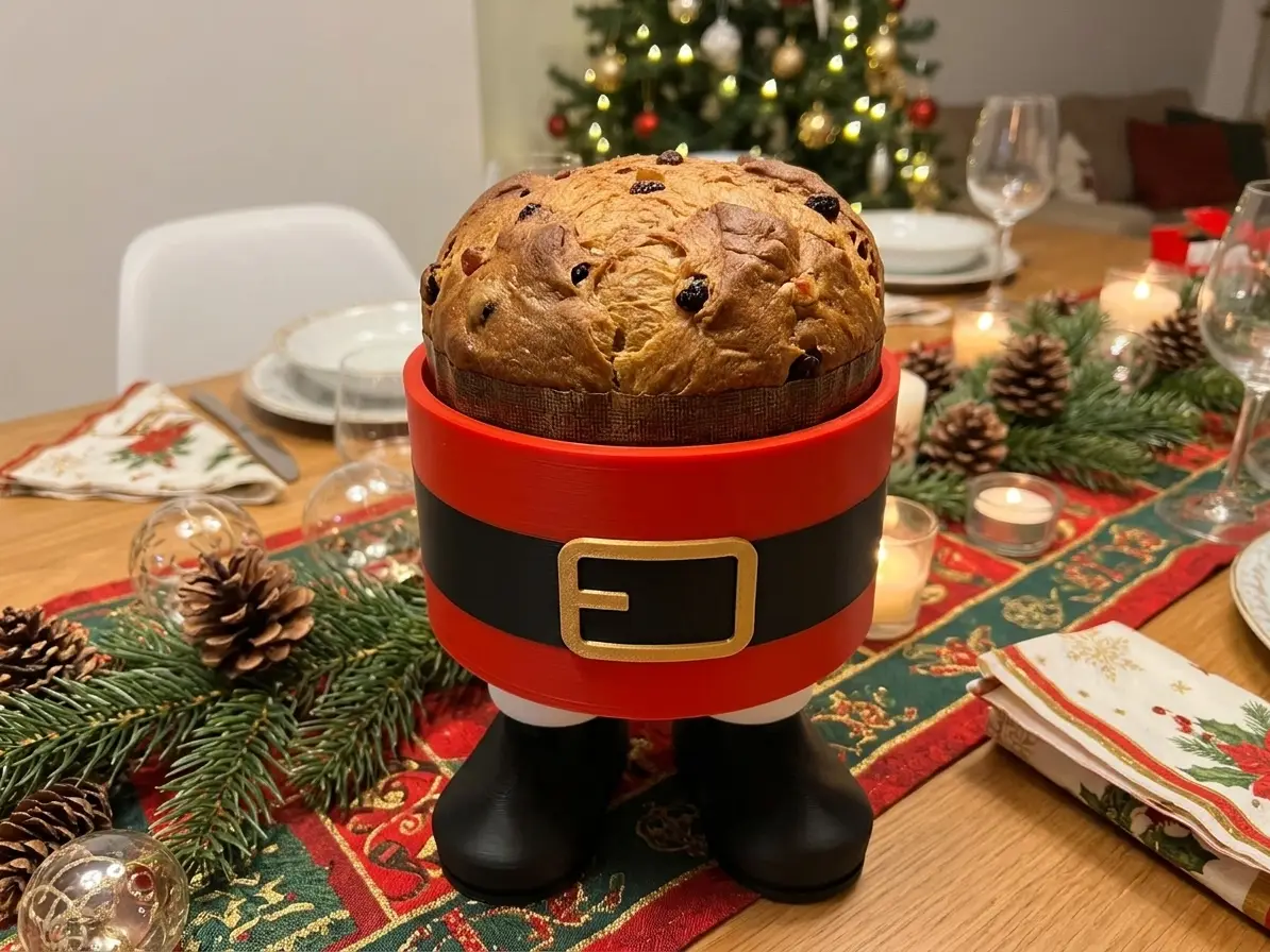 Pote Decorativo Natalino — modelo 3D