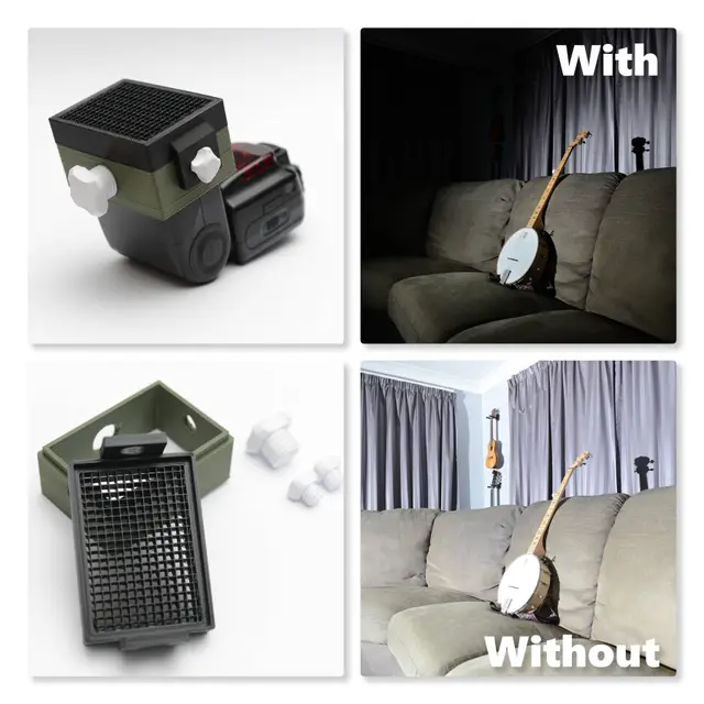 Flash grid (Nikon SB900/SB600, but should be fairly generic) — modelo 3D