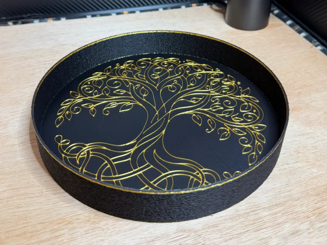 Vide poche artistique Arbre de Vie forme zen — modelo 3D