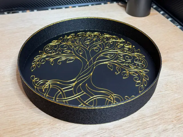 Vide poche artistique Arbre de Vie forme zen — modelo 3D