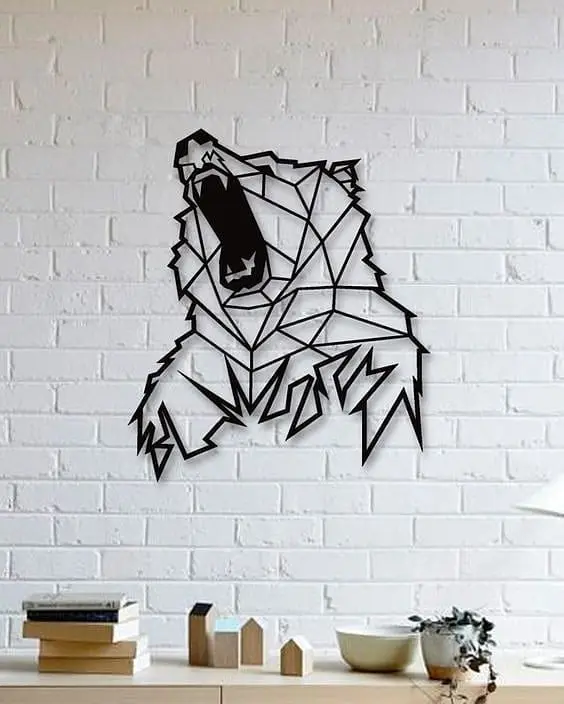 Bear Wall Sculpture 2D — modelo 3D