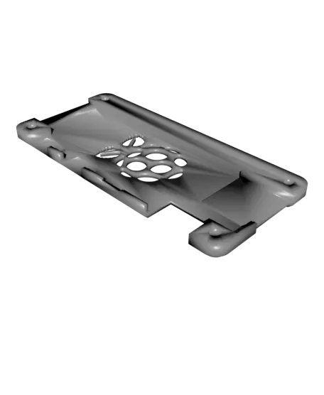 Utra-slim Raspberry Pi Zero 2 W snapin case for 2020 profiles — modelo 3D