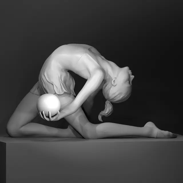 Arched Gymnast — modelo 3D