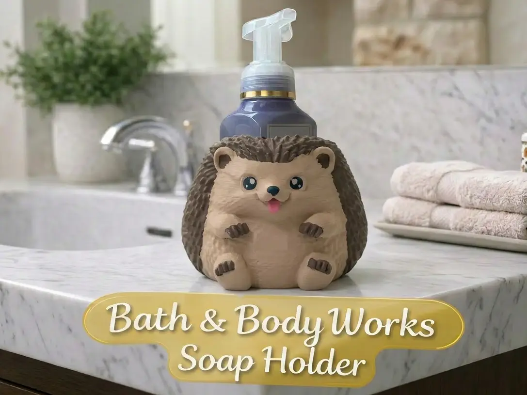 Hedgehog Bath & Body Works Soap Holder — modelo 3D