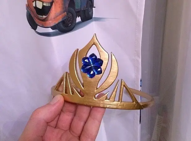 Frozen elsa tiara headband crown — modelo 3D