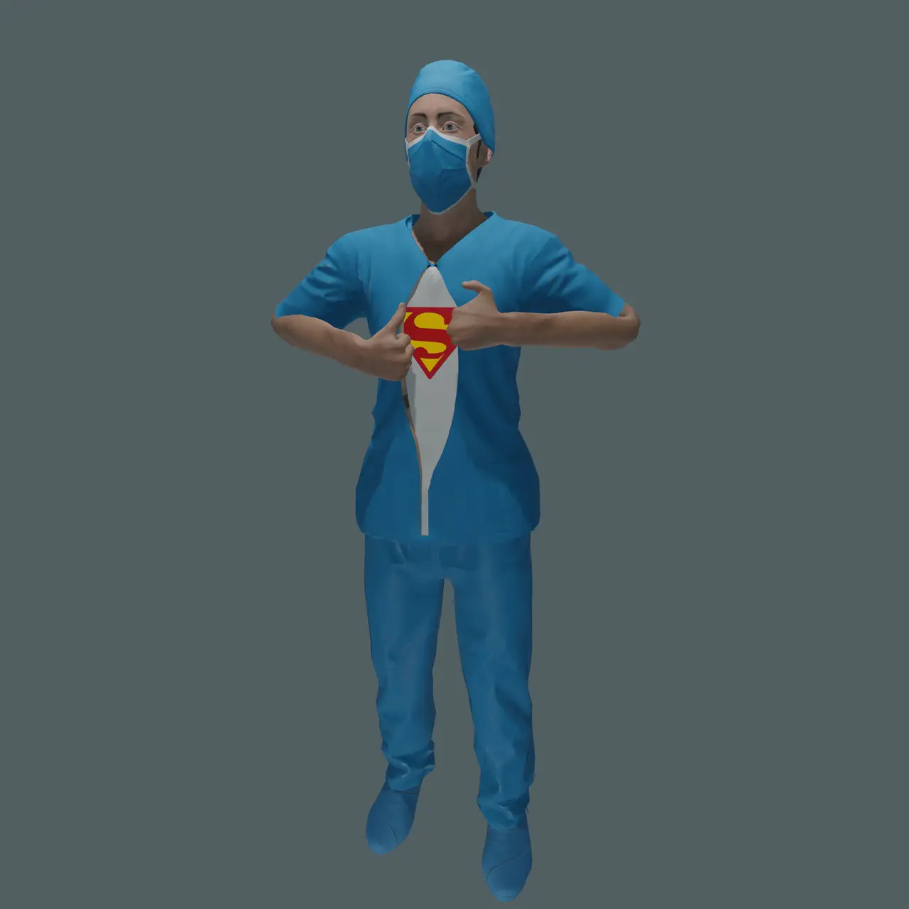 Super hero doctor — modelo 3D