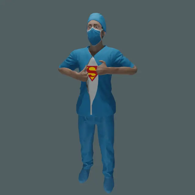 Super hero doctor — modelo 3D