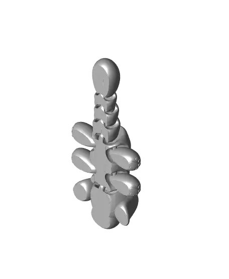 Cute Tiny Articulated Doggie (3 tail lengths) — modelo 3D