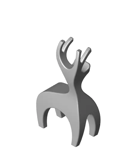 Minimalist Reindeer, Seasonal Christmas Decoration — modelo 3D