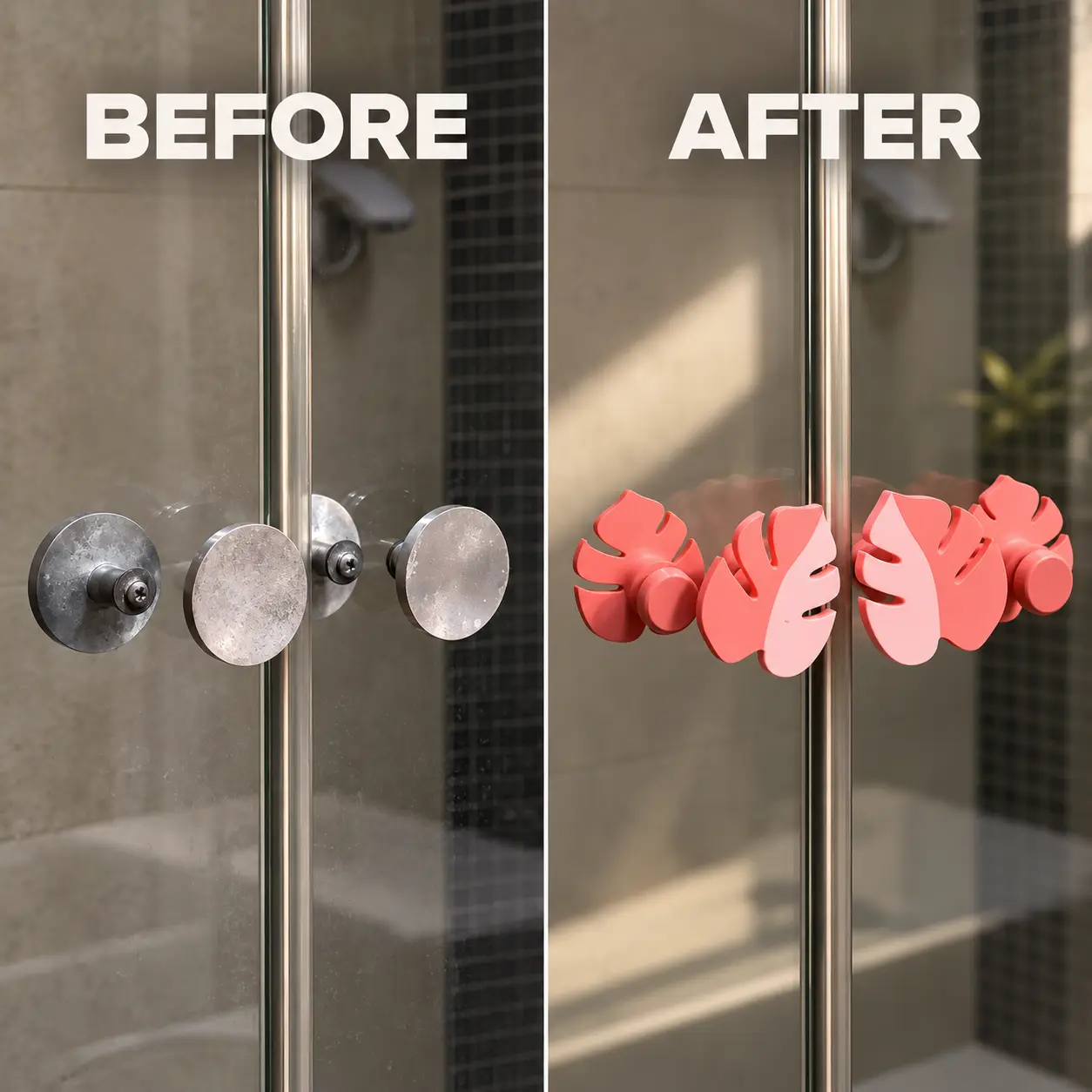 Shower Door Handles – Decorative 3D Printable Replacement — modelo 3D