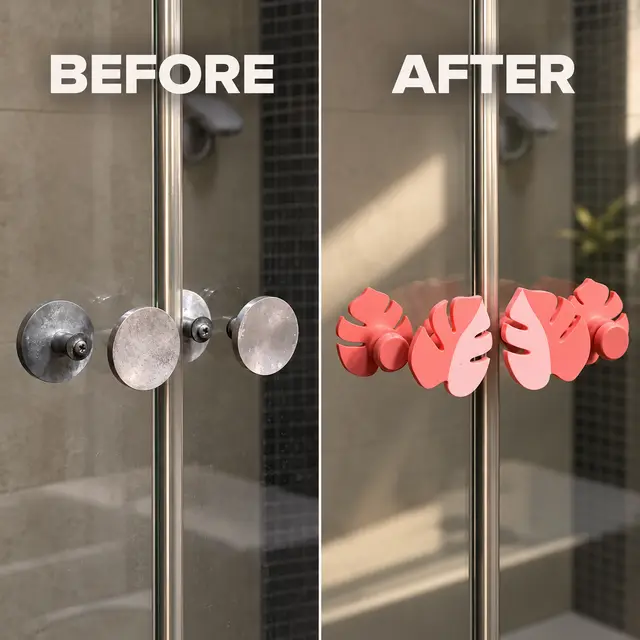 Shower Door Handles – Decorative 3D Printable Replacement — modelo 3D