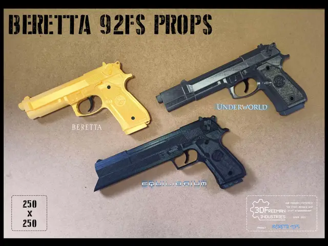 Beretta 92FS Movie Props - Stock, Underworld, Equilibrium — modelo 3D