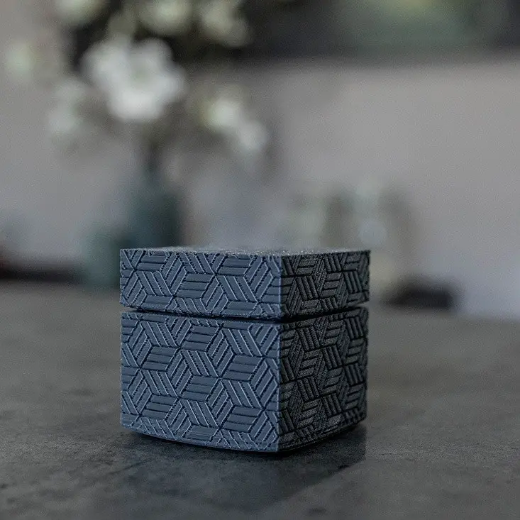 Square textured box — modelo 3D