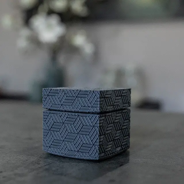 Square textured box — modelo 3D