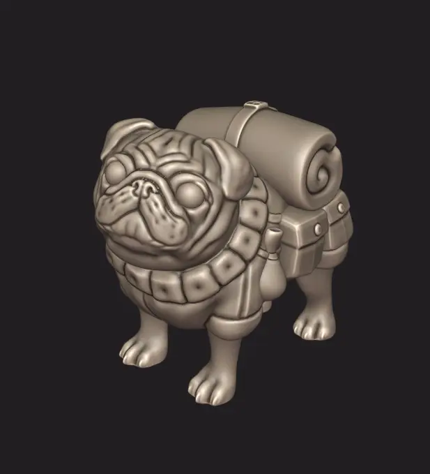 Pack Pug — modelo 3D