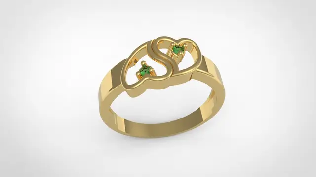 ANEL CORAÇÃO RING HEART — modelo 3D