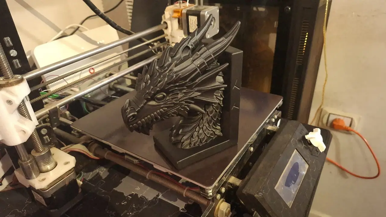 Detailed Dragon Head — modelo 3D