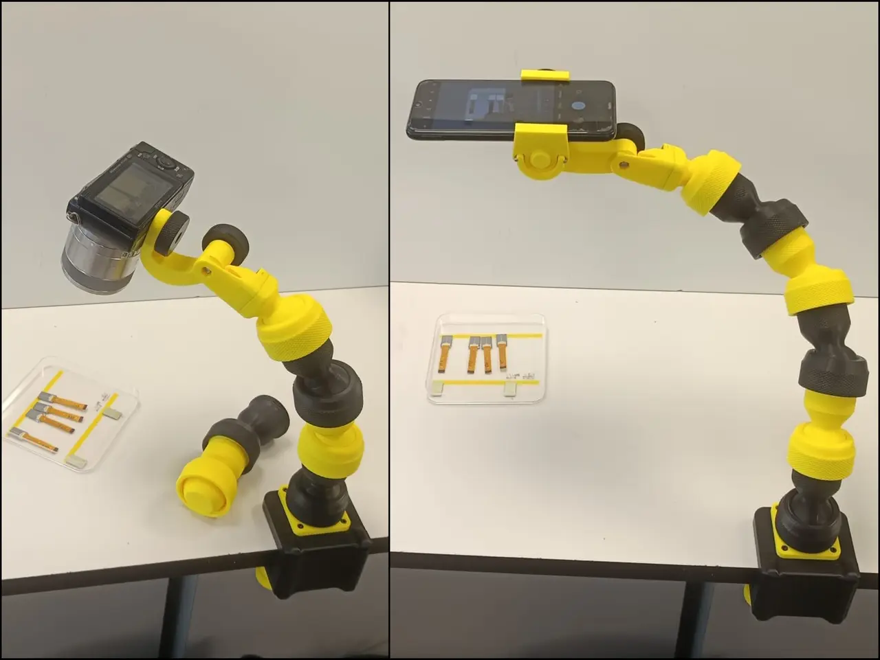 Phone and camera rigid arm stand — modelo 3D