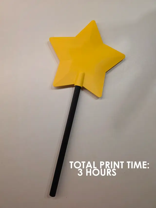 Magic credit card wand star - fast print — modelo 3D