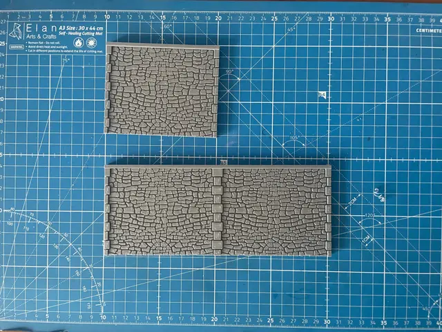 N - HO: Mur modulable en pierres — modelo 3D