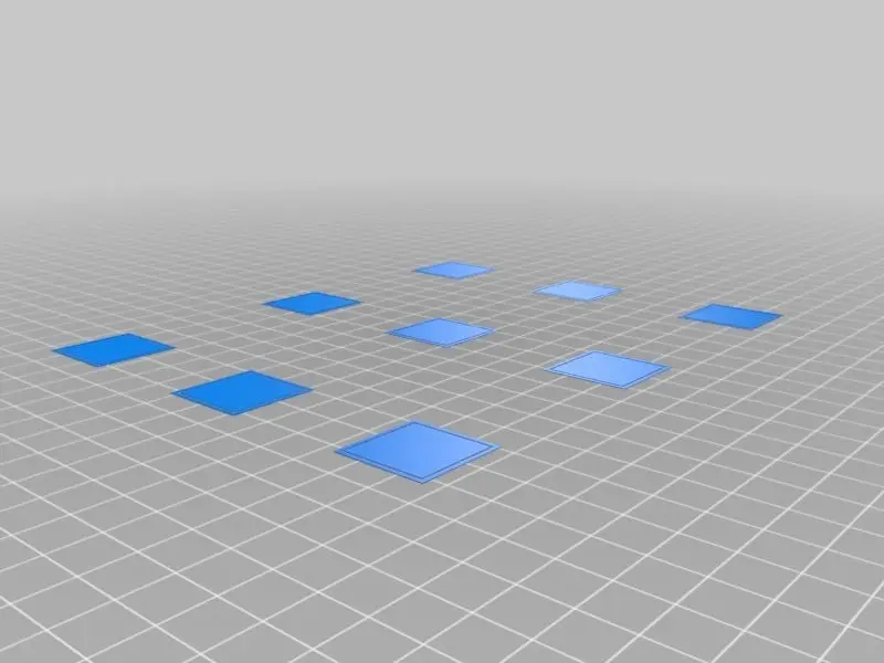 Bed Leveling Calibration Test Object (Parametric) — modelo 3D
