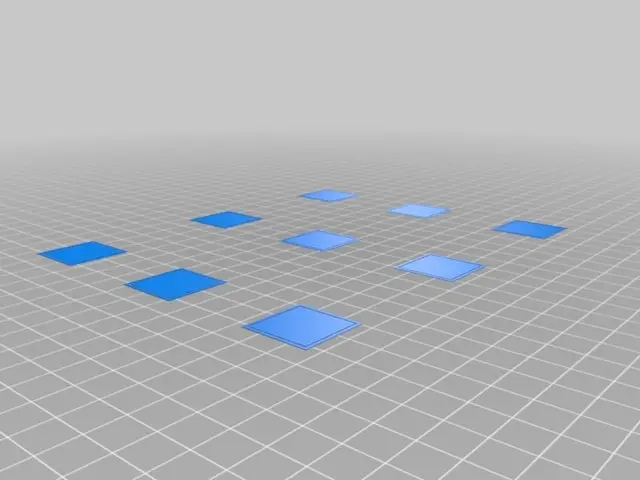 Bed Leveling Calibration Test Object (Parametric) — modelo 3D