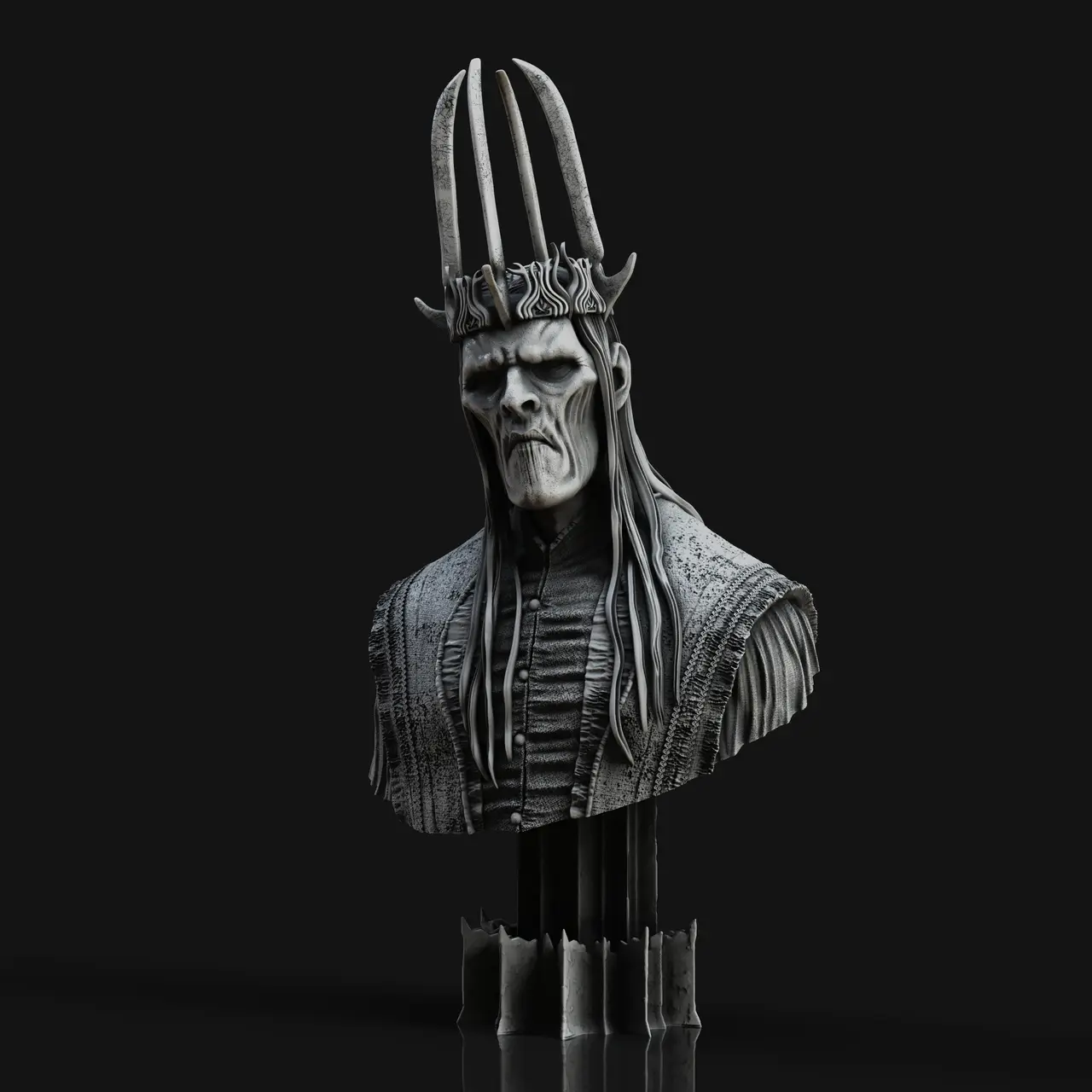 Witch King of Angmar bust - LOTR — modelo 3D