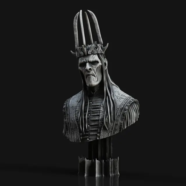 Witch King of Angmar bust - LOTR — modelo 3D