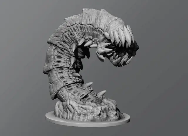 Purple Worm — modelo 3D