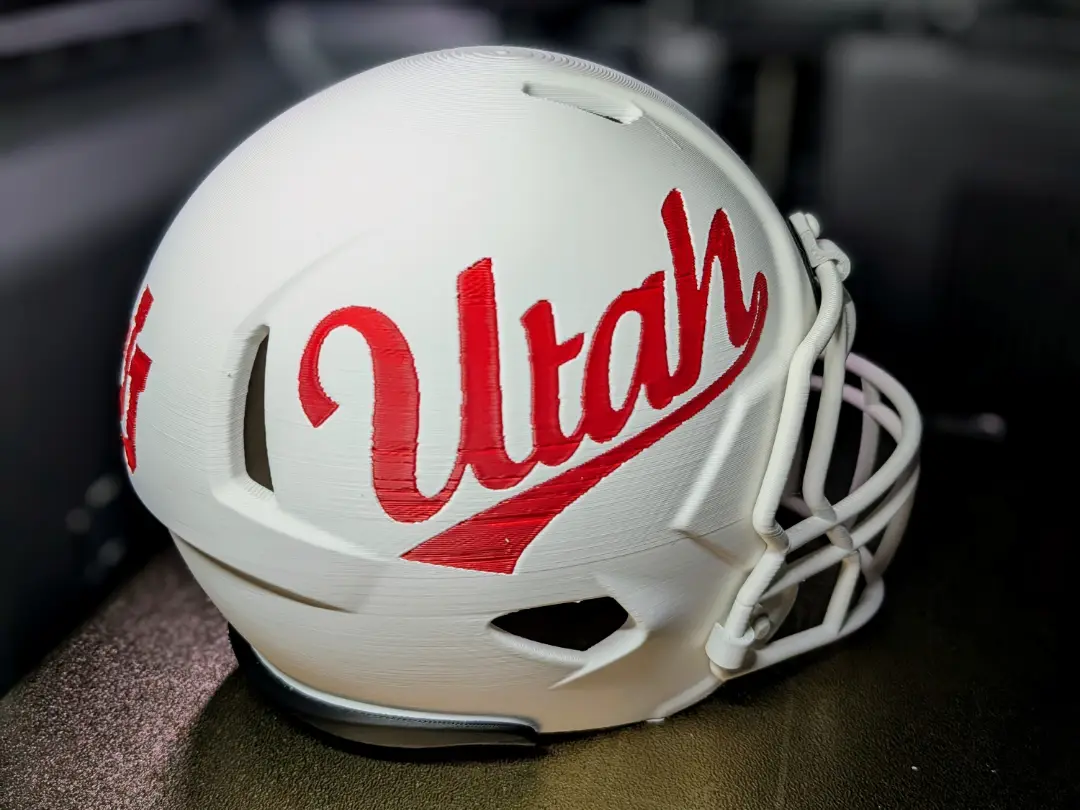 "Utah" Utes Script Mini Football Helmet — modelo 3D