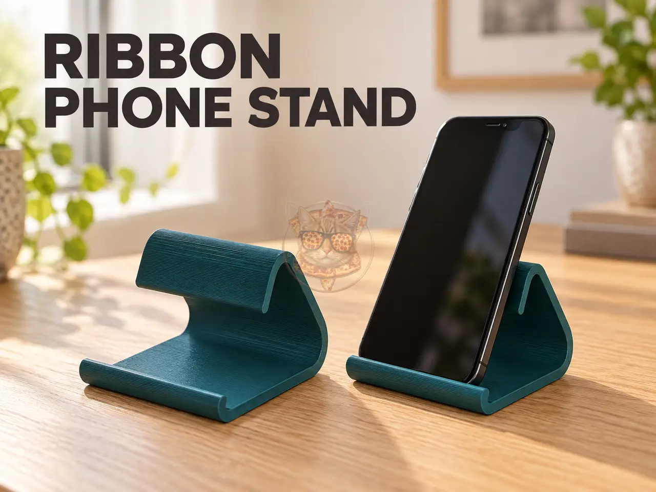RIBBON PHONE STAND — modelo 3D