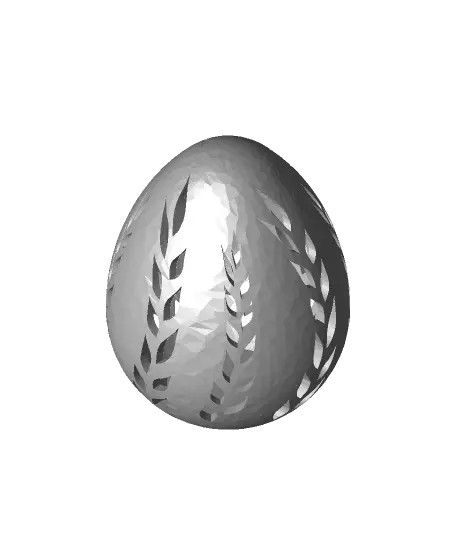 Ornament Egg Leaf Pattern — modelo 3D