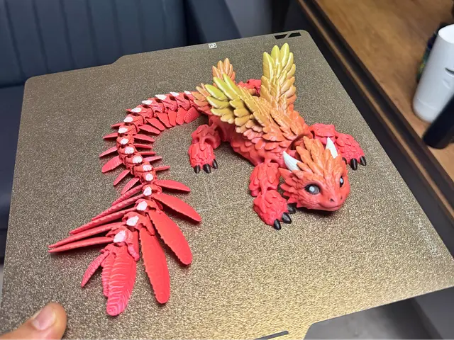 Baby Phoenix Dragon – Flexi Feathered Dragon — modelo 3D