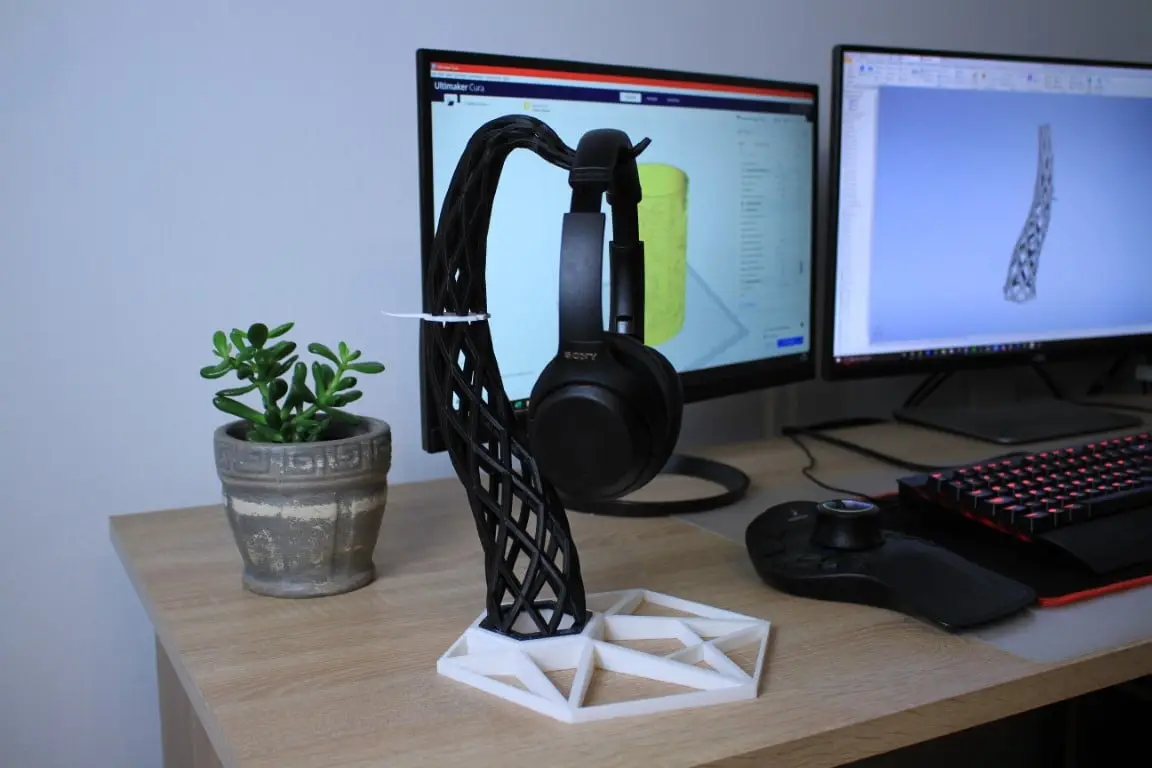Modern Headphone stand — modelo 3D