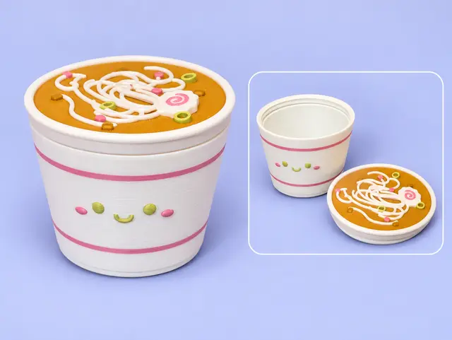 Cup of Noodles Buddy Twist-Top Container — modelo 3D