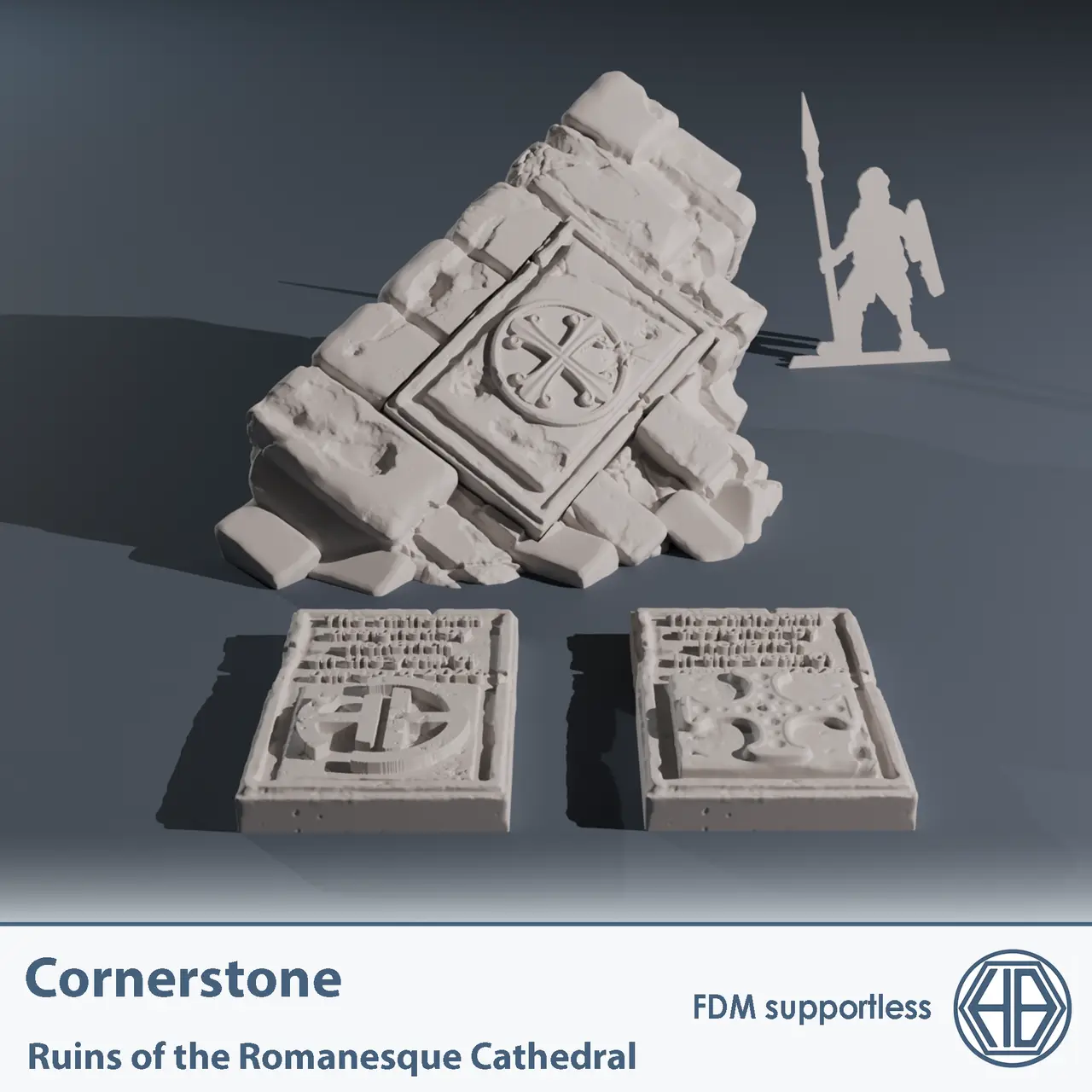 Temple ruins cornerstone — modelo 3D
