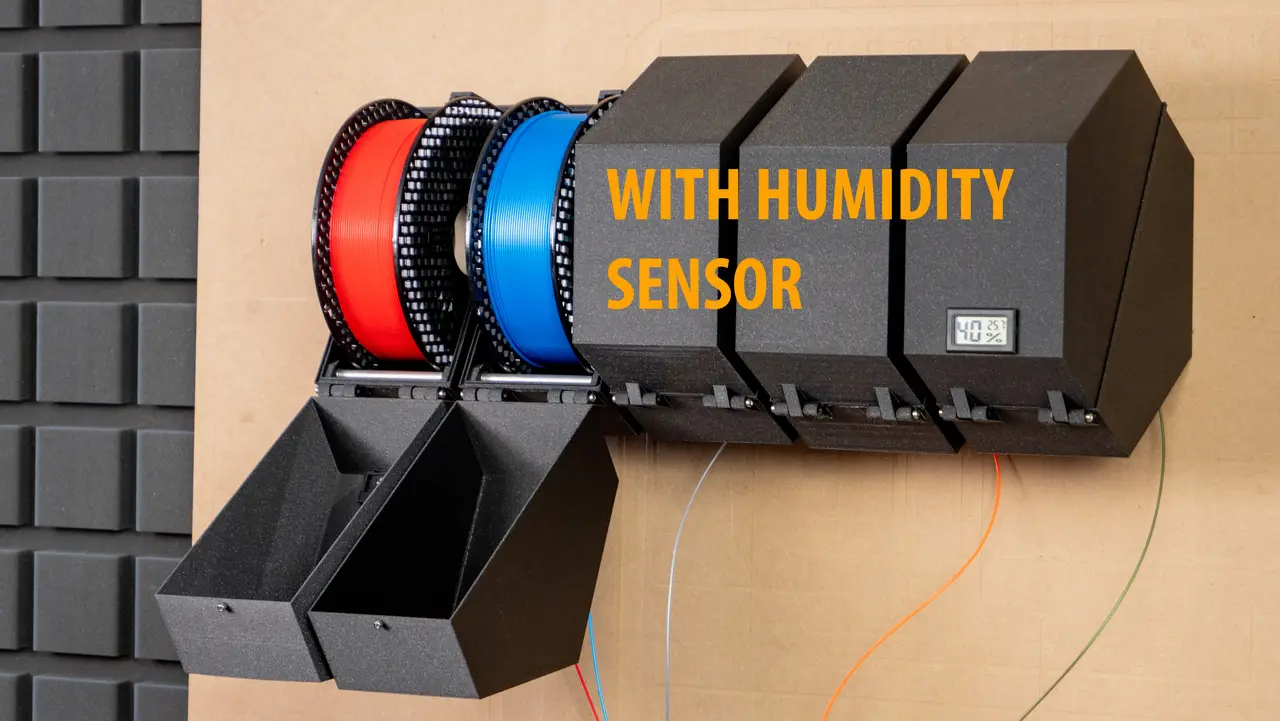 Wall-mounted drybox - with sensor — modelo 3D