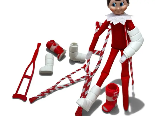 Elf on the Shelf Cast Crutches Boot Medical — modelo 3D