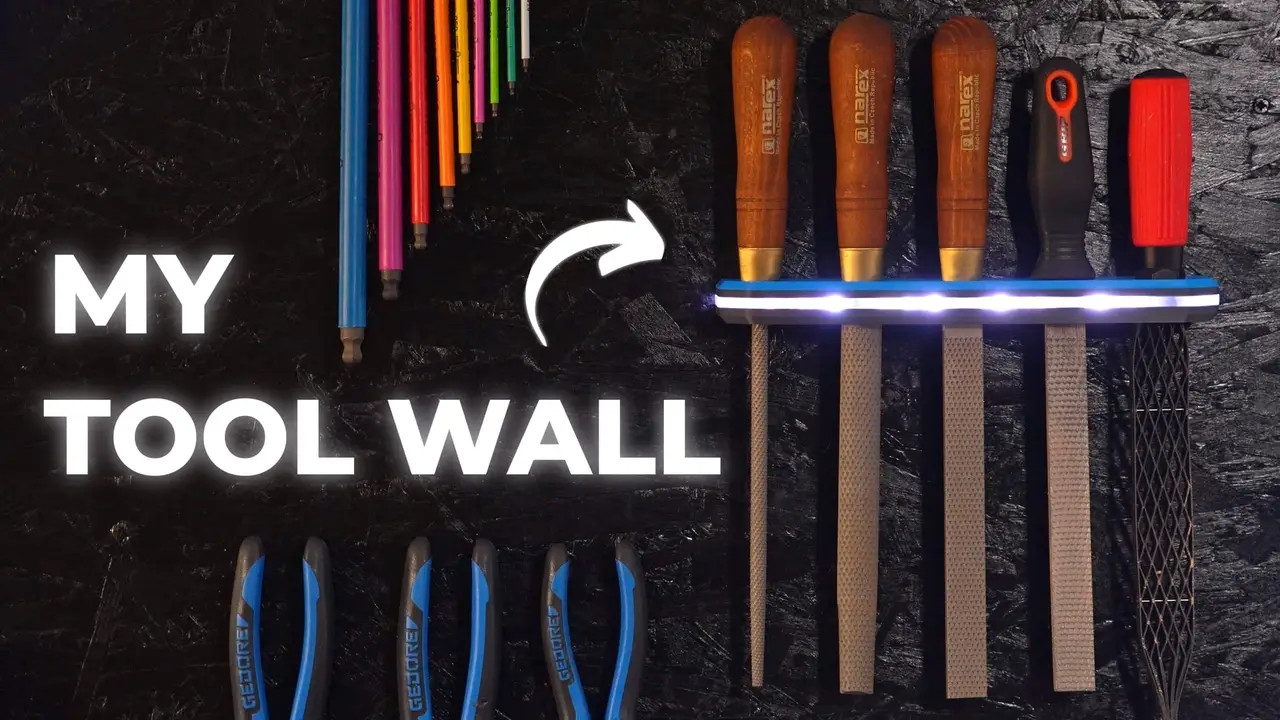 Custom LED Illuminated Tool Wall — modelo 3D